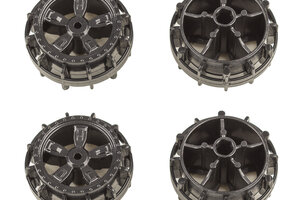 Team Associated NanoSport Wheels, Black