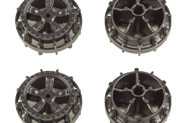 Team Associated NanoSport Wheels, Black
