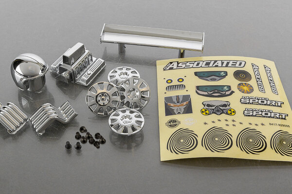 Team Associated NanoSport Race Pack, Chrome