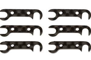 Team Associated B74 Graphite Rear Hub Link Shim Set