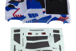 Team Associated Enduro24 Sendero Body, Red & Blue