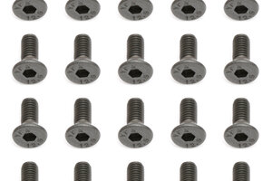 Team Associated M3X8mm Flat Head Hex Screw (20)