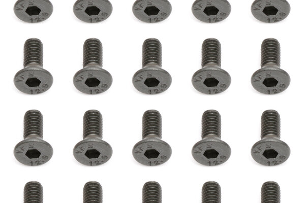 Team Associated M3X8mm Flat Head Hex Screw (20)