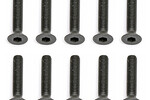 Team Associated Screws, 3x16mm Flat Head Cap Screws