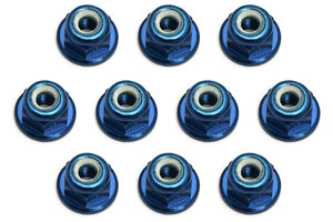 Team Associated FT Blue 3mm Locknut (10)