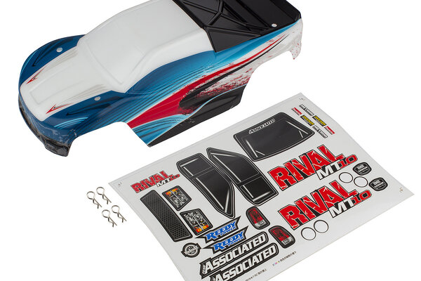 Team Associated Rival MT10 Red & Blue Body