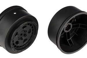 Team Associated Fifteen52 Turbomac HD Wheels, 2.2/3.0",+3mm Offset, Black