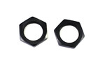 CEN Racing 23mm Wheel Hex Nuts (2pcs) Ribbed, Matte Black