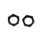 CEN Racing 23mm Wheel Hex Nuts (2pcs) Ribbed, Matte Black