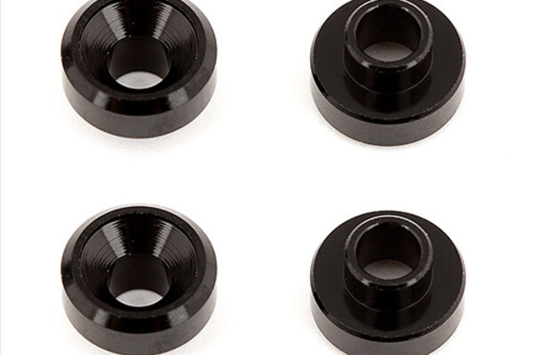 Team Associated Servo Washers, Black Aluminum