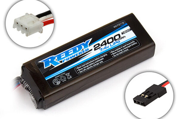 Team Associated Reedy LiPo Pro TX/RX 2400mAh 7.4V Flat