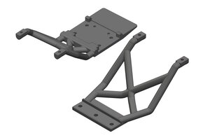 Corally (Team Corally) Skid Plates - Front/Rear - 1 Set: Mammoth, Moxoo, Triton