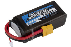 Team Associated Zappers DR 7200mAh 130C 7.6V Shorty Battery, (soft) w/XT90