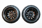 DHK Hobby Tires, Mounted on Black Wheels Raz-R 2 and Cage-R (2pcs)