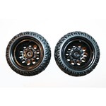 DHK Hobby Tires, Mounted on Black Wheels Raz-R 2 and Cage-R (2pcs)