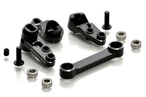 Exotek Racing 22S HD Steering Set, Full Bearing Style, 7075 Black