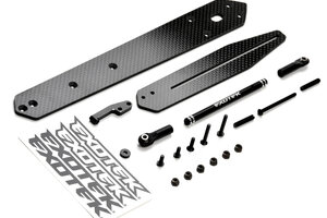 Exotek Racing 22S Drag Wheelie Bar Set, CF Adjustable Single Wheel Style