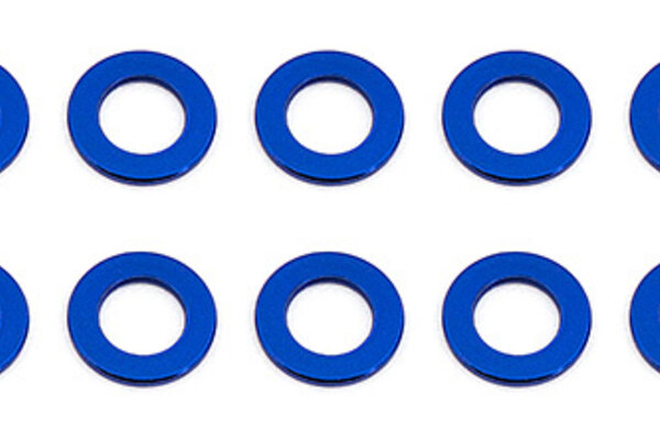 Team Associated 5.5 X .5mm Ball Stud Washer Blue Aluminum (10)