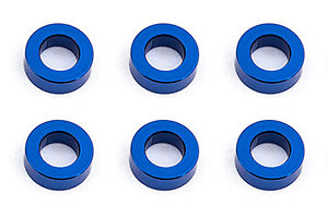 Team Associated ASC31383  Ballstud Washers 5.5 x 2.0mm Blue Aluminum (10)