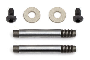 Team Associated TC7.1 Shock Shafts, Sterling Silver