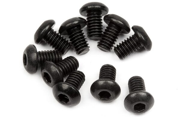 HPI Racing Button Head Screw M2.5X4mm (Hex Socket/10pcs)