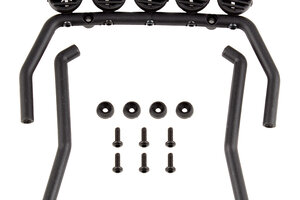 Team Associated CR12 Roll Bar and Bumper Set, Black