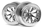 HPI Racing 8-Shot Jumpshot SC Wheel (Chrome/2pcs)