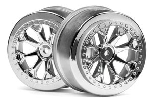 HPI Racing 8-Shot Jumpshot SC Wheel (Chrome/2pcs)