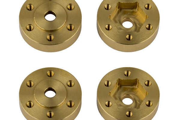 Team Associated FT Enduro Beadlock Hex Adapters, Brass