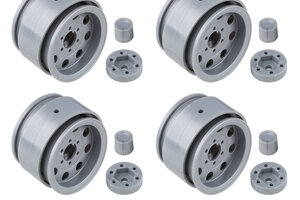 Team Associated Enduro The Ocho Wheels, 1.90”, Silver