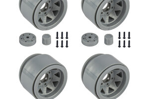 Team Associated Enduro Trigon Wheels, 1.55”, Silver