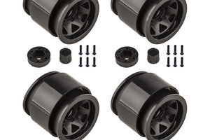 Team Associated Enduro Trigon Wheels, 1.55”, Black