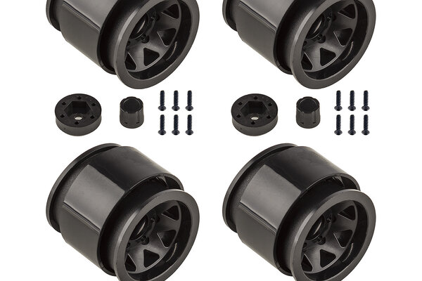 Team Associated Enduro Trigon Wheels, 1.55”, Black