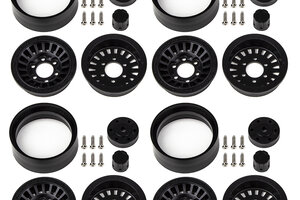 Team Associated Enduro Urbine Wheels, 1.55", Black