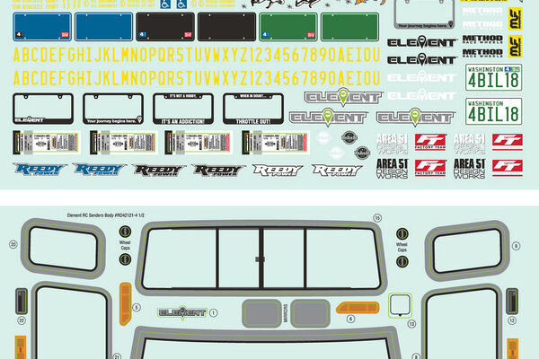 Team Associated Sendero Body Decal