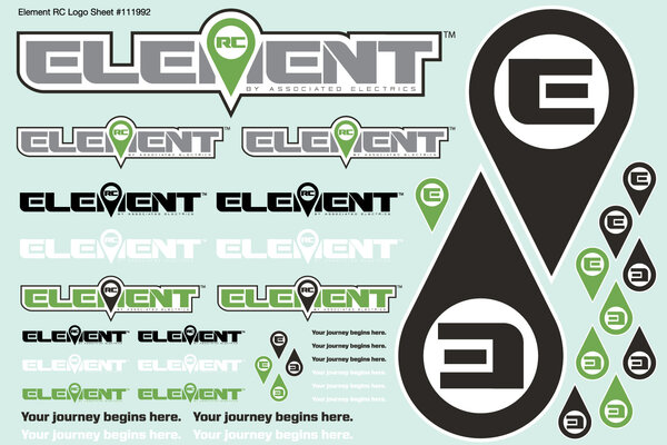 Team Associated Element Decal Sheet