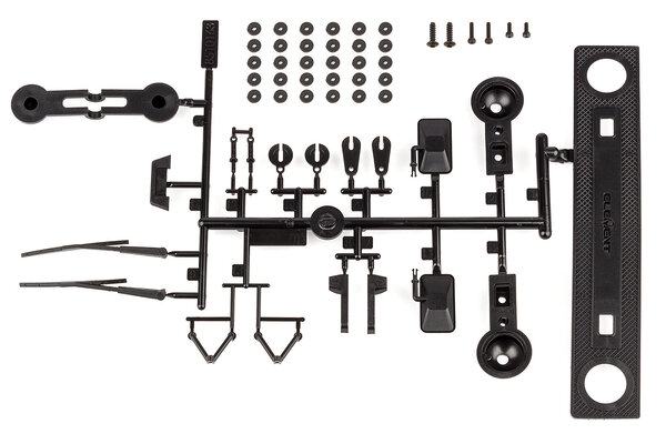 Team Associated Trailwalker Body Accessories, Black