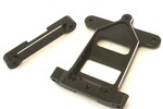 Hot Racing Rear Chassis Plate & Arm Mount B44.x, Aluminum