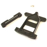 Hot Racing Rear Chassis Plate & Arm Mount B44.x, Aluminum