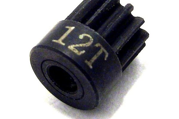 Hot Racing 12T 48P Hardened Steel Pinion, 1/8 Bore