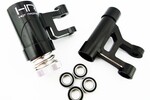 Hot Racing Black Aluminum Steering Bell Crank, Losi 1/5 Desert Buggy X
