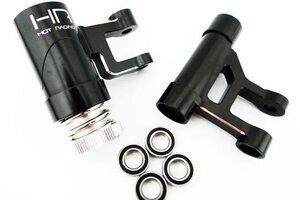 Hot Racing Black Aluminum Steering Bell Crank, Losi 1/5 Desert Buggy X
