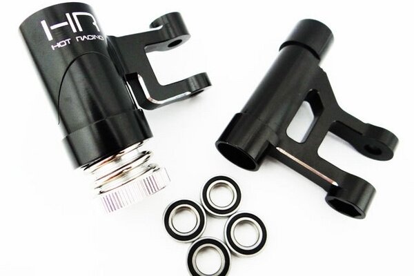 Hot Racing Black Aluminum Steering Bell Crank, Losi 1/5 Desert Buggy X