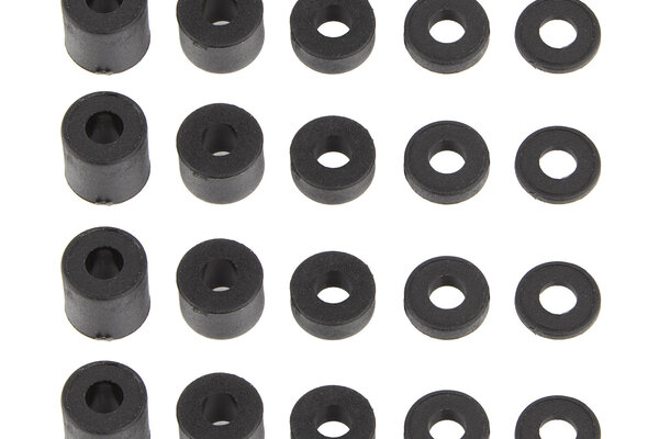 Team Associated Spacer Set, 3x7mm, Plastic