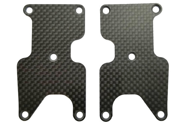 Team Associated RC8B3.2 FT Rear Suspension Arm Inserts, Carbon Fiber, 1.2mm