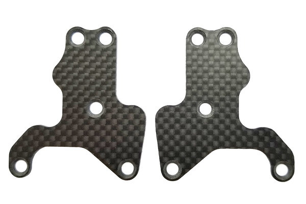 Team Associated RC8B3.2 FT Front Suspension Arm Inserts, Carbon Fiber 1.2m