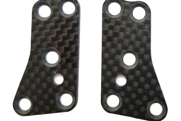 Team Associated RC8B3.2 FT Front Upper Suspens Arm Inserts, Carbon Fiber, 1.2