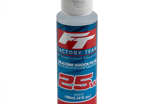 Team Associated 25Wt Silicone Shock Oil, 4oz Bottle (275 cSt)
