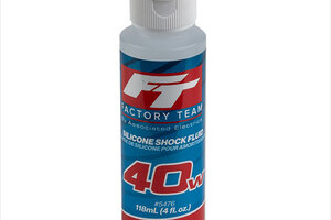 Team Associated ASC5476 40Wt Silicone Shock Oil, 4oz Bottle (500 cSt)
