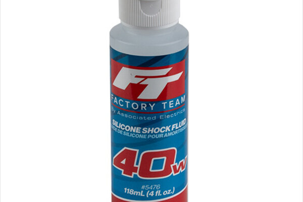Team Associated ASC5476 40Wt Silicone Shock Oil, 4oz Bottle (500 cSt)